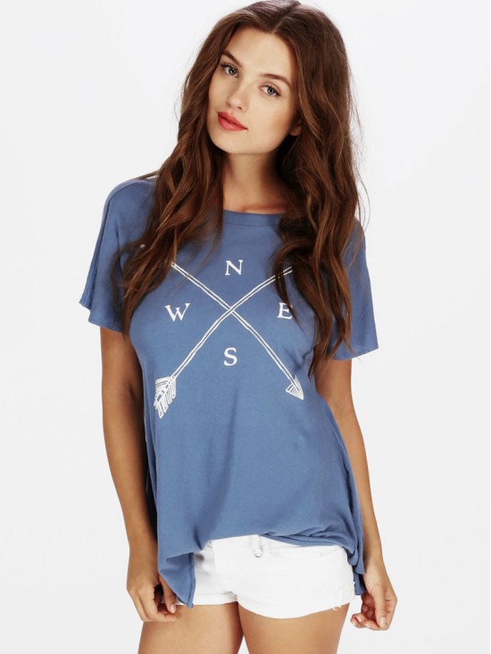 blue t-shirt